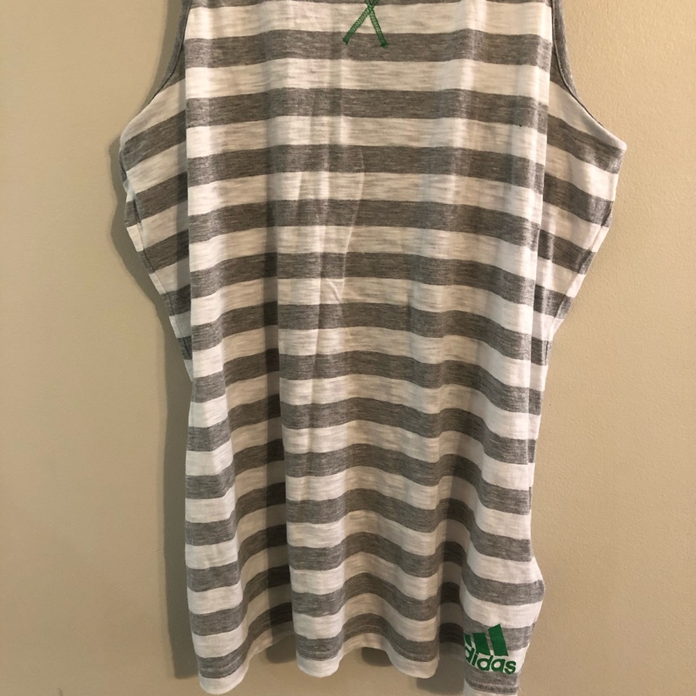 Adidas Casual Striped Tank Top Size Large - Picture 4 of 7